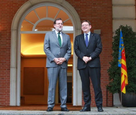 Puig defiende ante Rajoy ley y diálogo para afrontar el soberanismo catalán