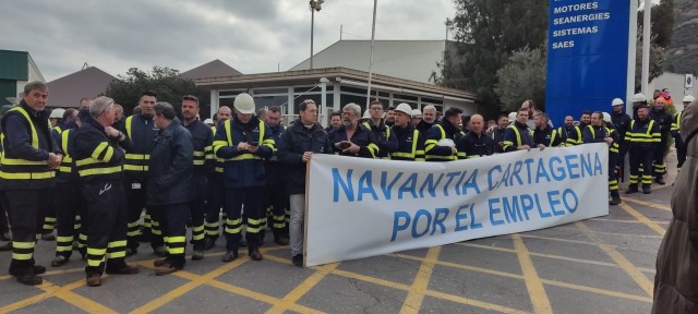 La plantilla de Navantia Cartagena hará un paro mañana de dos horas, coincidiendo con la varada programada del S-81