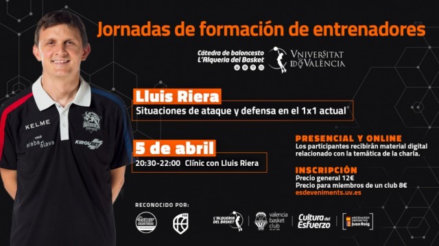 Lluís Riera protagonizará la próxima jornada de formación de entrenadores
