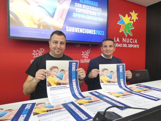 La Nucía subvencionará al alumnado con necesidades específicas de apoyo educativo