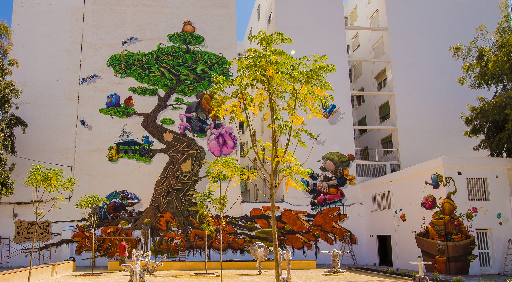 El espray se queda sin muros en Alicante