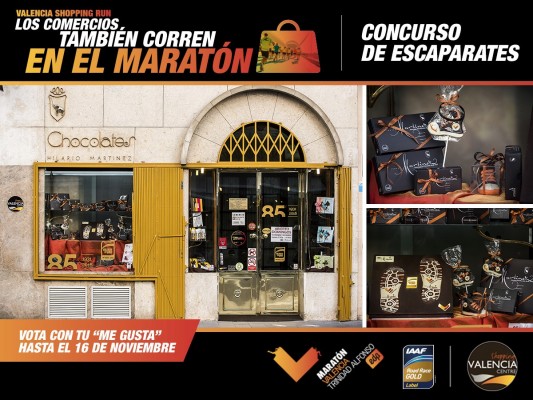 Los comercios del centro histórico también corren el Maratón Valencia