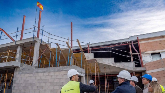 Las obras del pabellón Raúl Mesa de Benidorm enfilan la recta final para abrir en verano