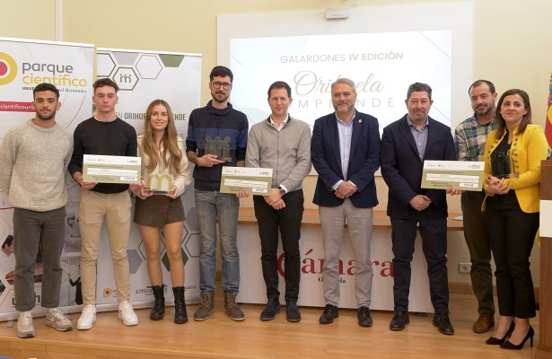 El Parque Científico de la UMH y Cámara Orihuela entregan los premios de Orihuela Emprende