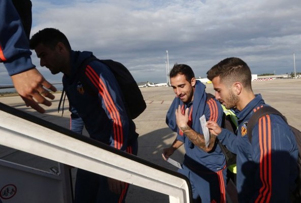 El Valencia CF aterriza en Bélgica con la intención de sellar la clasificación a octavos