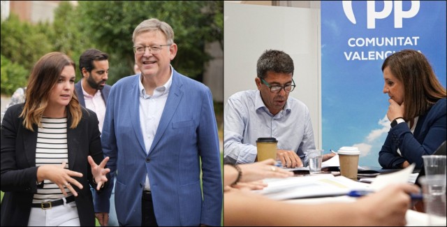 Así va el duelo PSPV-PP: de la precampaña clásica autonómica a la tormenta de barro en València