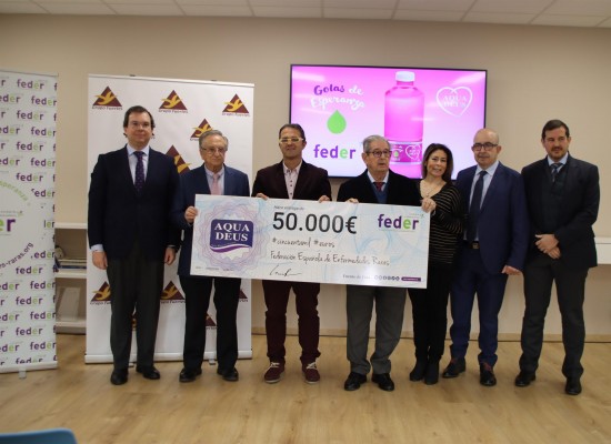 Aquadeus, del Grupo Fuertes, dona 50.000 euros para la investigación de enfermedades raras