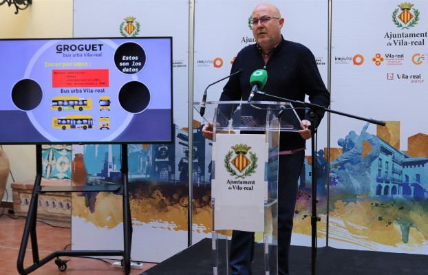 El Groguet, el bus gratuito de Vila-real, alcanza una media de 225.000 pasajeros al año
