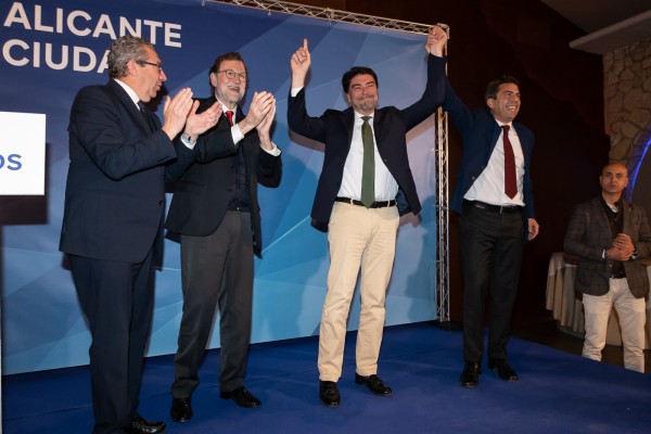 'People have the power': el mensaje del PP a sus bases para que Barcala ensanche su mayoría y Mazón logre el 'vuelco'