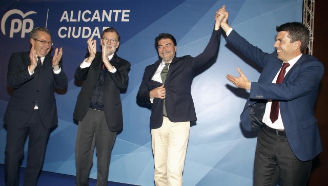 Rajoy y el PP alicantino arropan a Barcala para lograr un Alicante 