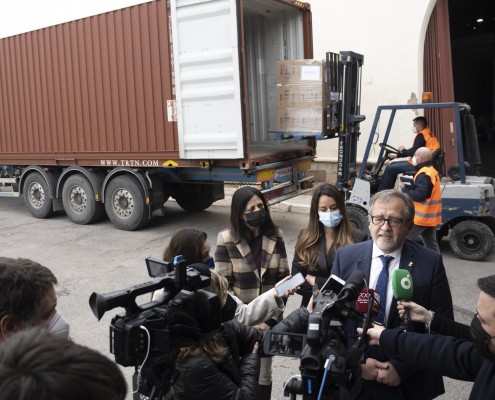 La Diputació i la Generalitat han enviat ajuda humanitària a Ucraïna per valor de 800.000 euros