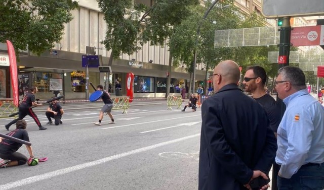 Domingo de juegos y bailes en Murcia: la Plaza Circular se convierte en una gran pista deportiva