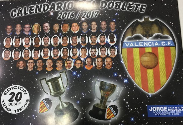 La Asociación de Futbolistas del VCF editará los calendarios de Jorge Iranzo 