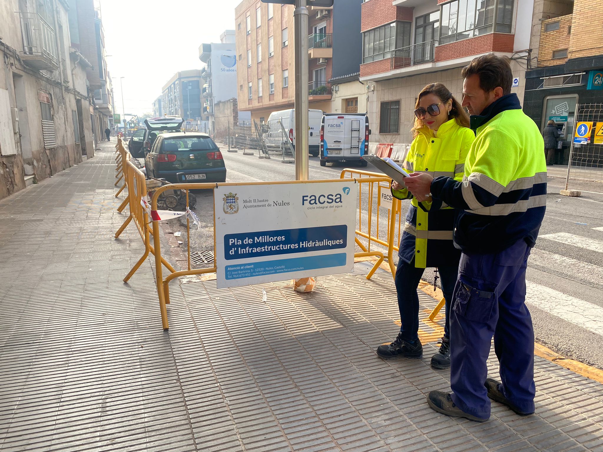 Nules renova la xarxa d'aigua del carrer La Mar amb Facsa per millorar l'abastiment del veïnat