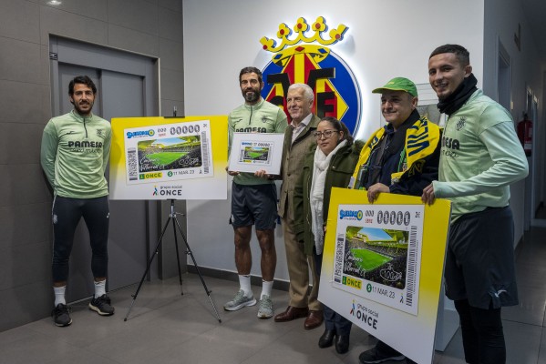 La ONCE lanza el cupón conmemorativo del centenario del Villarreal CF