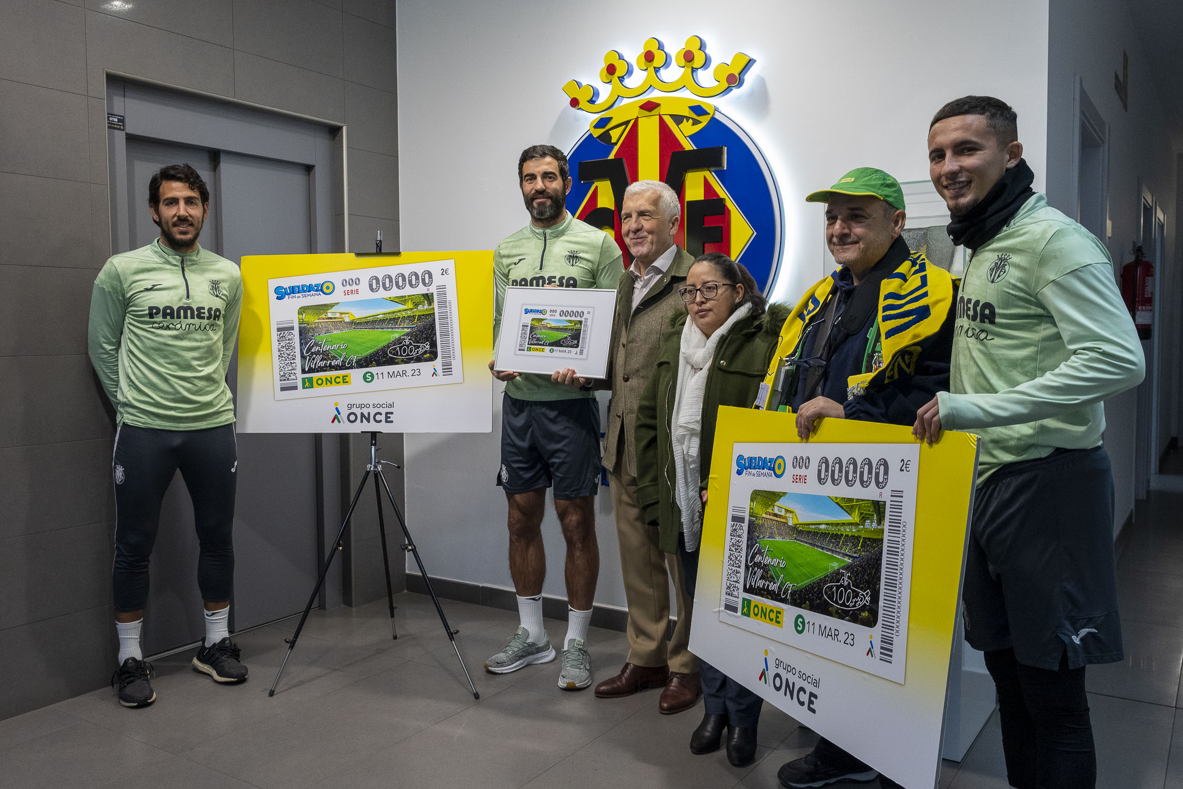 La ONCE lanza el cupón conmemorativo del centenario del Villarreal CF