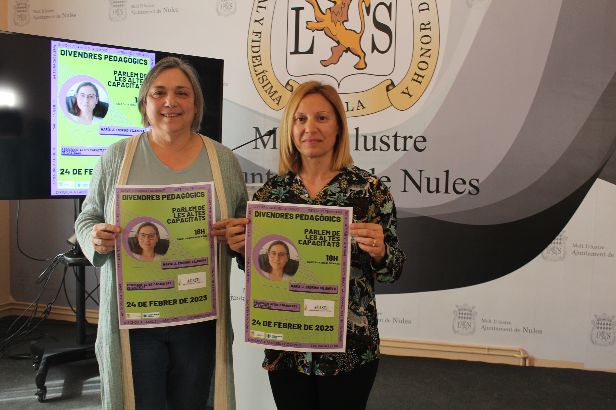 Nules inicia el cicle 'Divendres Pedagògics' per a tractar temàtiques actuals al voltant de l'educació