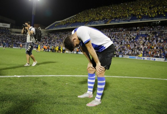 Javi Flores sufre 