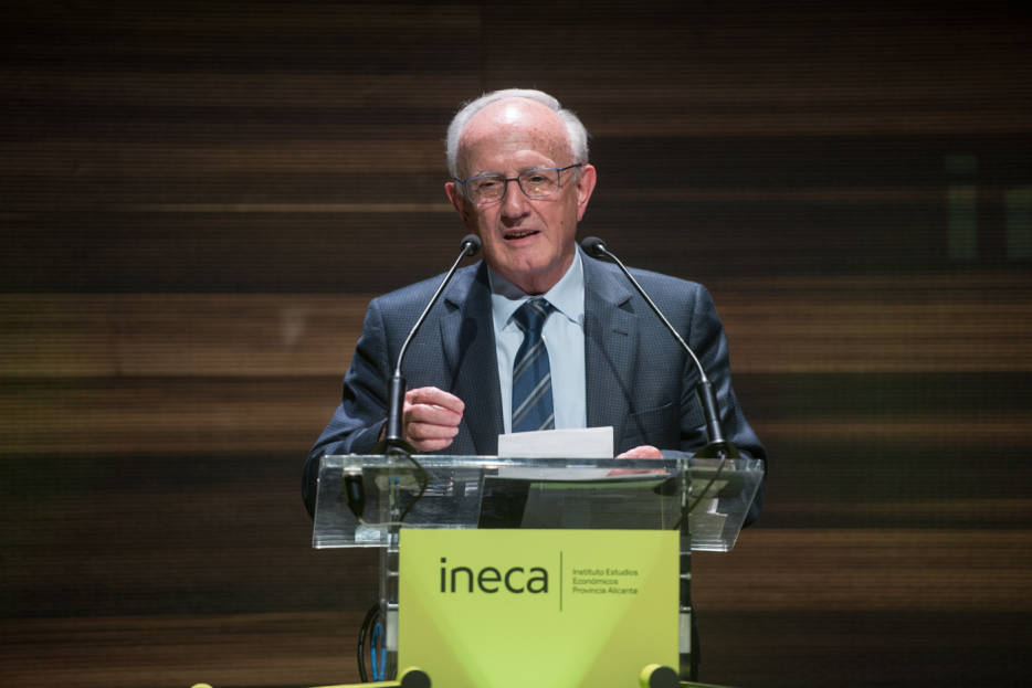 Joaquín Rocamora, en un acto de Ineca en 2019. Foto: RAFA MOLINA - 