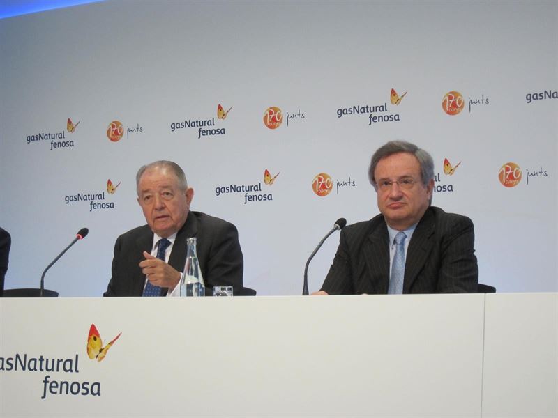 Salvador Gabarró (i.), presidente de la cotizada - 