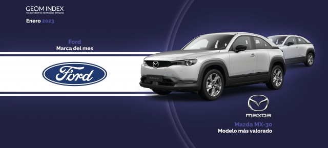 Ford y el Mazda MX-30 arrancan con fuerza en el primer informe GEOM Index de 2023