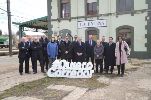 La Junta Directiva de AVE visita La Encina: las obras del Corredor avanzan pero no al ritmo deseado