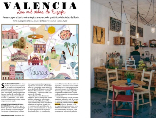 Así describe Lonely Planet 'las mil vidas de Ruzafa'