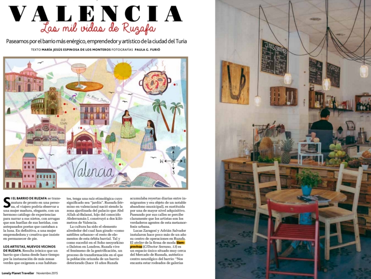 Así describe Lonely Planet 'las mil vidas de Ruzafa'