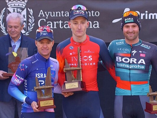 El británico Ben Turner, del Ineos, gana la Vuelta a la Región de Murcia en Cartagena 