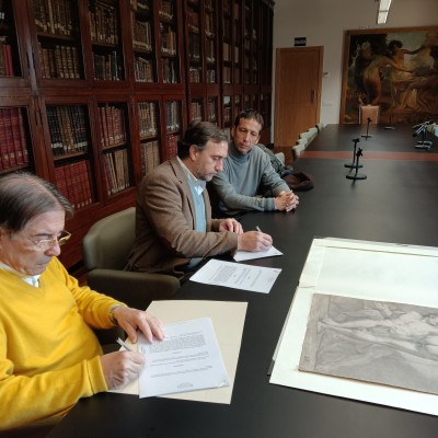 La Asociación de Anticuarios de la Comunitat dona a la Real Academia de San Carlos un dibujo del siglo XVIII