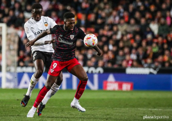 Iñaki Williams mejora; Yuri e Iñigo bajas seguras para Mestalla