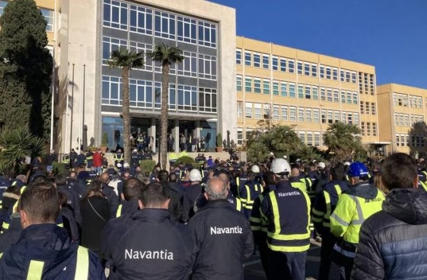 La plantilla de Navantia presiona a la empresa mientras se prepara para las movilizaciones