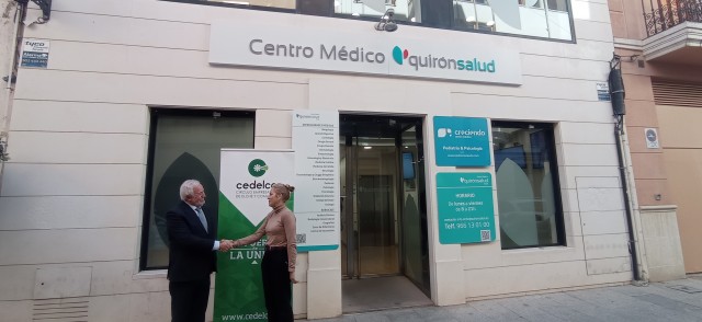 Cedelco y Quirónsalud Elche firman un convenio de colaboración para mejorar los servicios a asociados