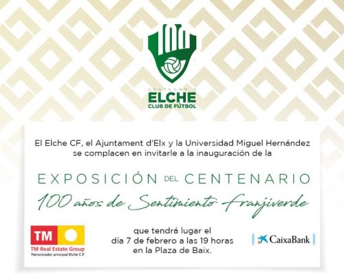 El Elche inaugurará el martes la exposición fotográfica '100 años de Sentimiento Franjiverde'