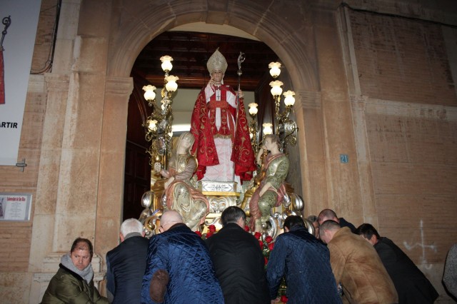 El Traslado de la imagen Sant Blai inaugura las fiestas de Borriana en honor a su patrón