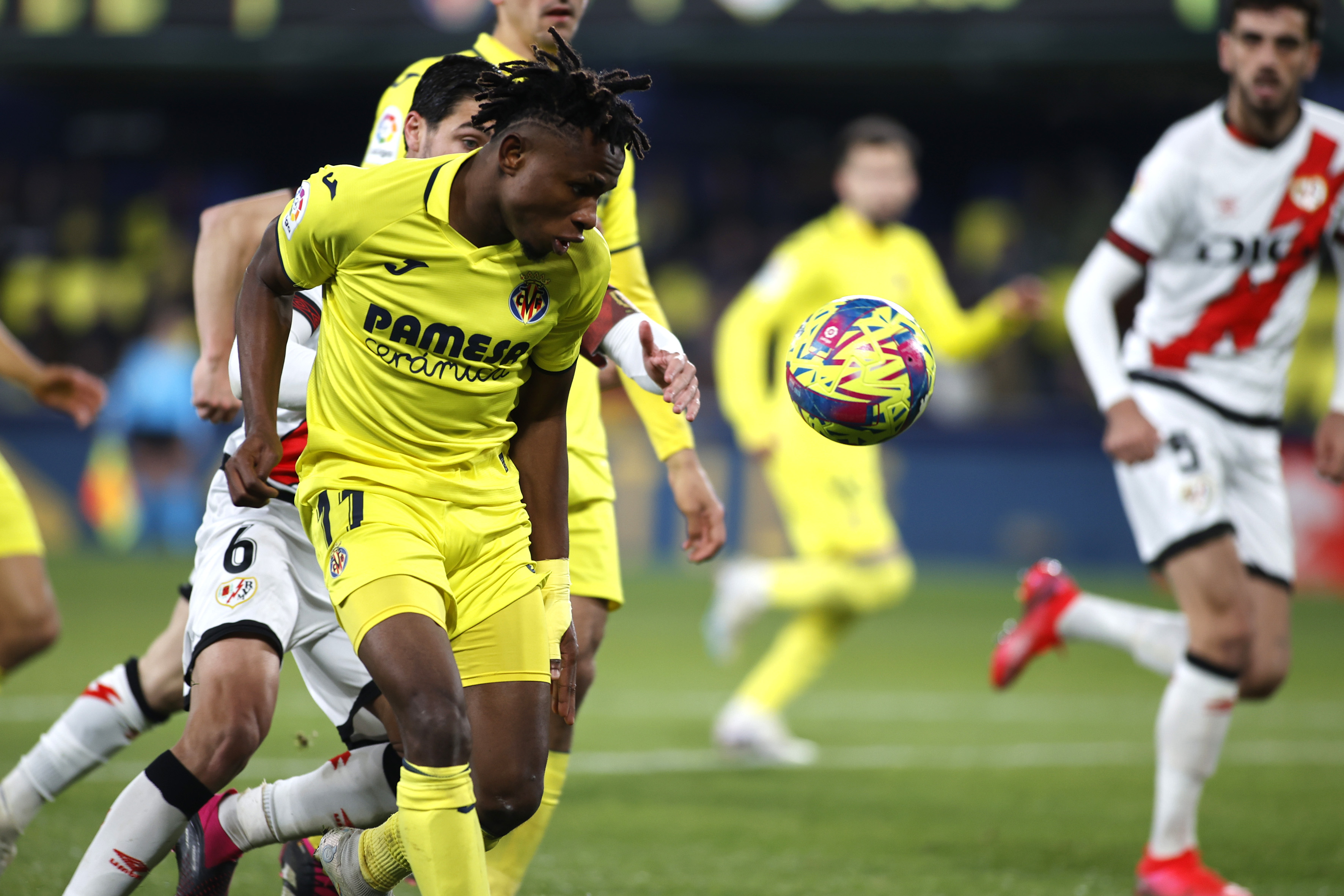 Chukwueze contra el Rayo Vallecano. Fotos: CARME RIPOLLÉS - 