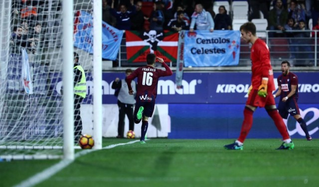 El Eibar logra su primera victoria ante el Celta en Ipurúa en Primera