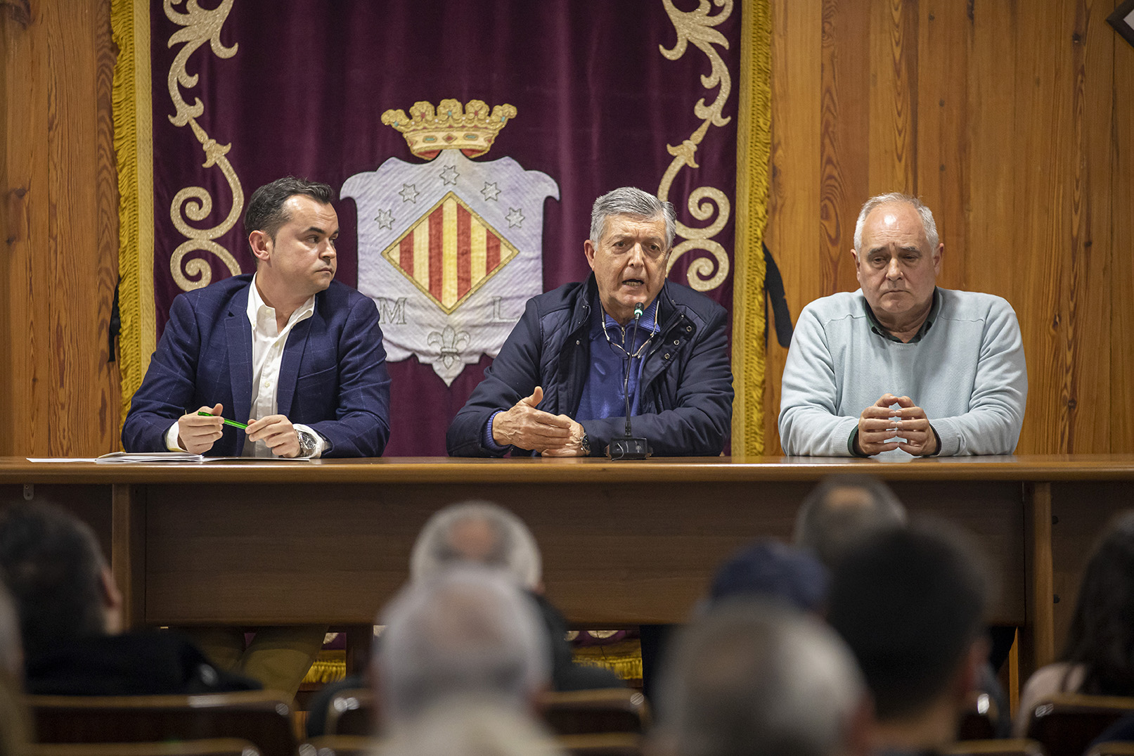 Luis Carbonell, Francisco Campillo y Juan Manuel Peiró, representantes de AVA-ASAJA. Foto: MARGA FERRER - 
