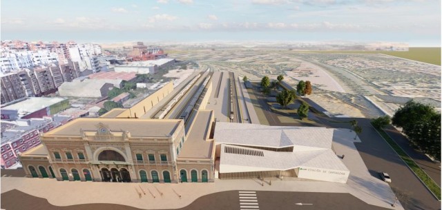 El AVE llegará soterrado a Cartagena en los últimos 750 metros y la estación se ampliará con tres nuevas vías