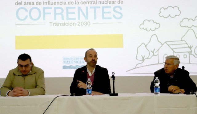 La Diputació creará un plan de acción económica tras el cierre de la central nuclear de Cofrentes 