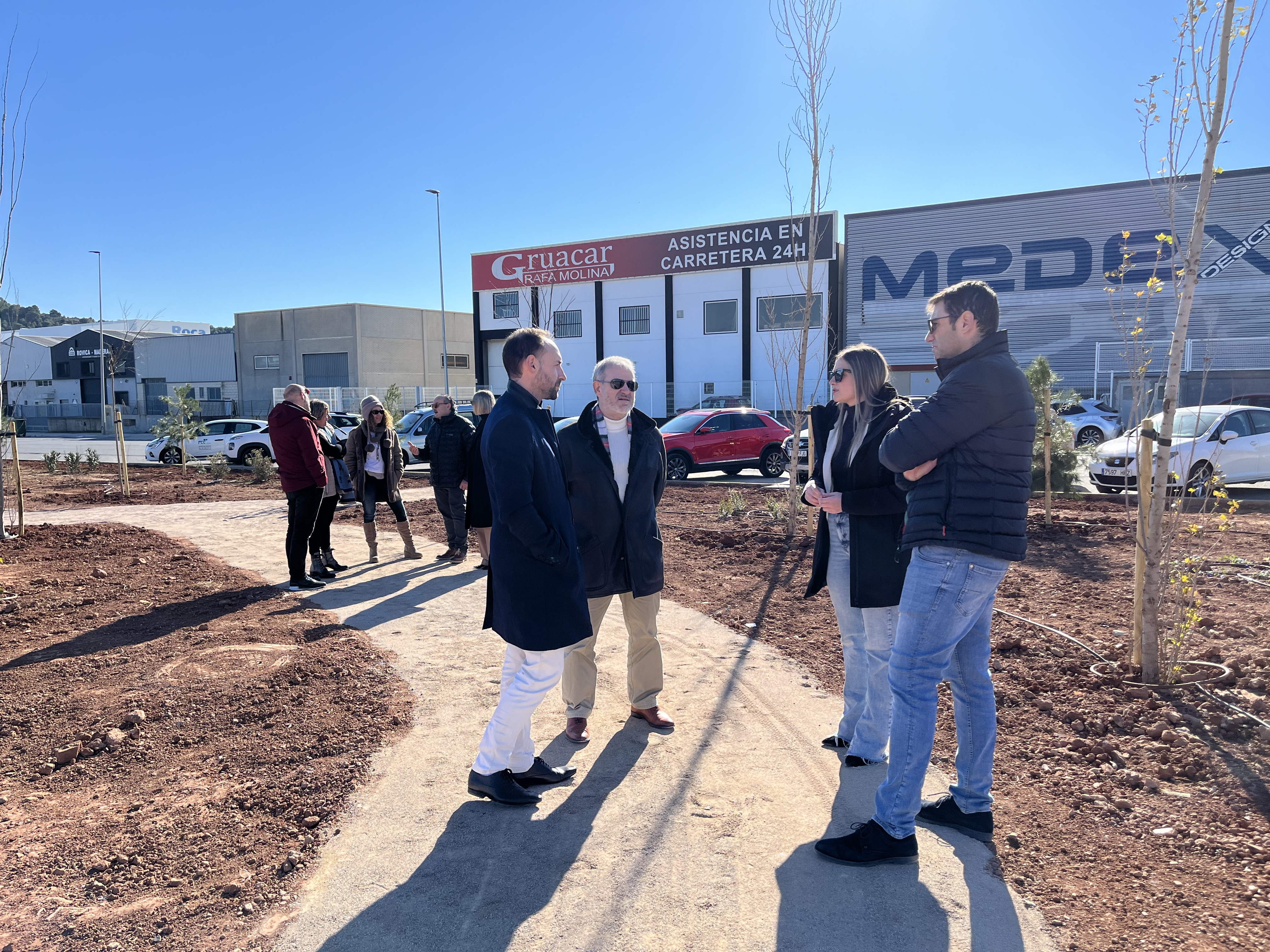 Avanzan las obras para la construcción del nuevo puente en el polígono Belcaire de la Vall d'Uixó