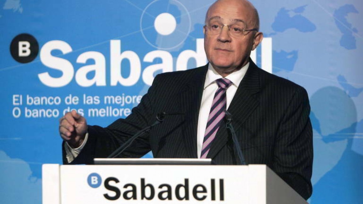   Josep Oliu, presidente del Banco Sabadell  - 