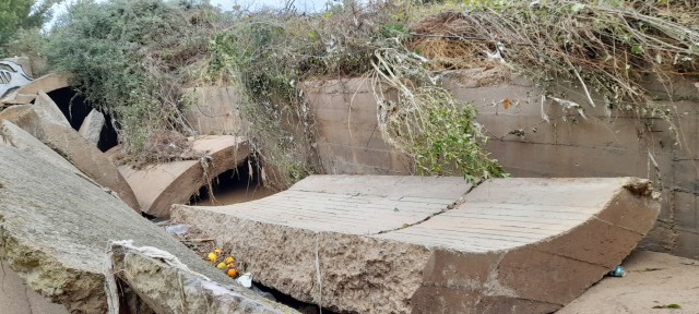 El Gobierno destinará medio millón de euros para reparar el colector de Mandor de l'Eliana