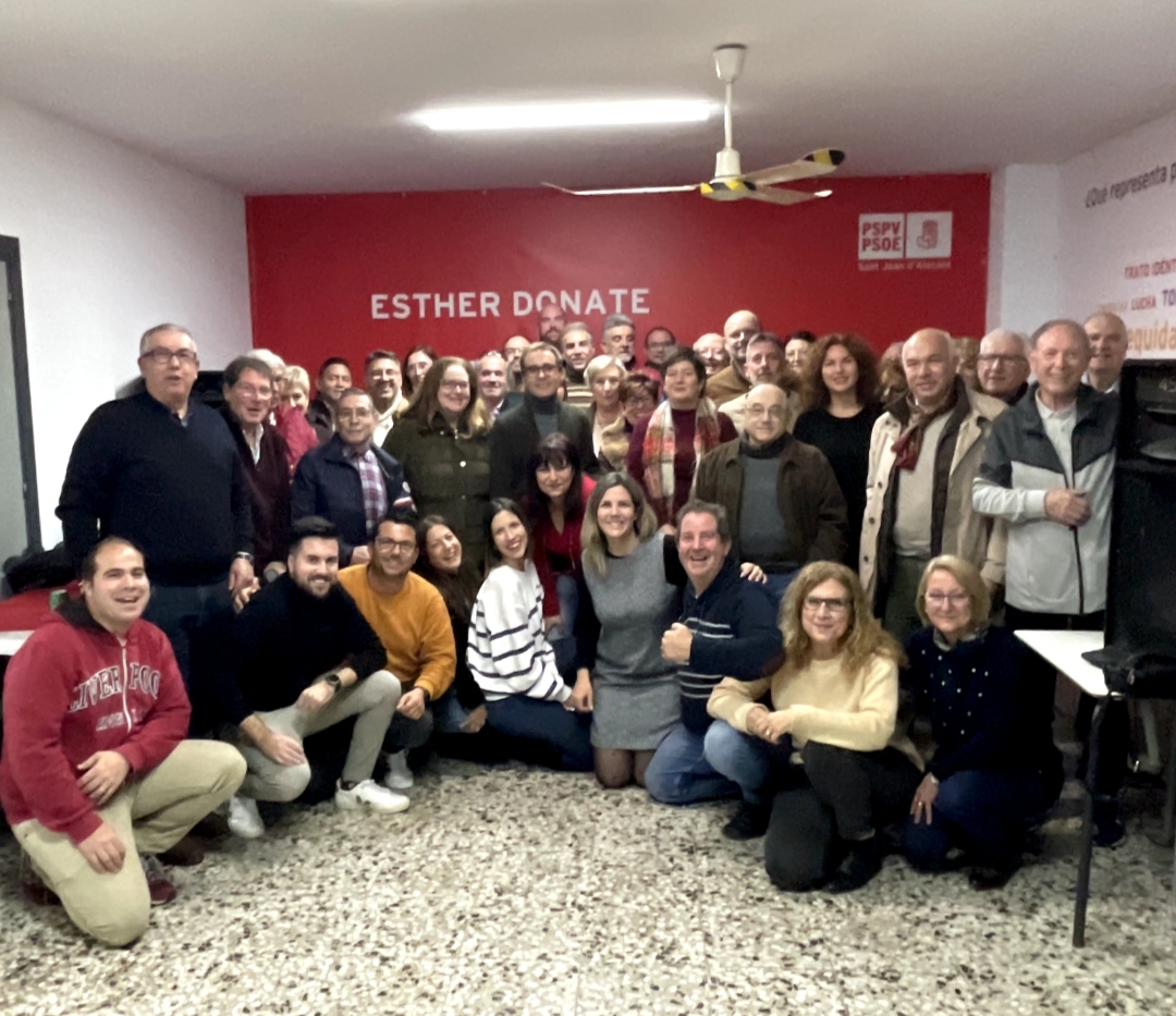 Esta es la lista electoral del PSPV de Sant Joan d'Alacant para las elecciones de mayo de 2023