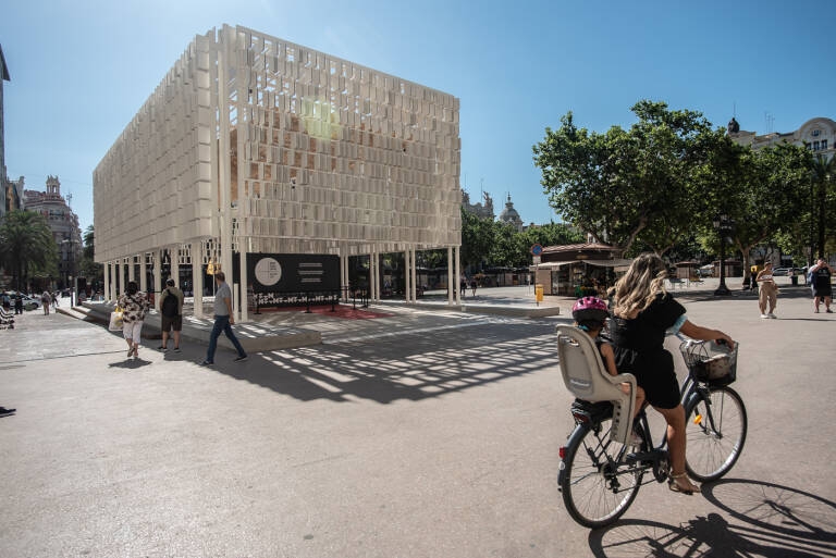   El Ágora de la plaza del Ayuntamiento. Foto: KIKE TABERNER.  - 