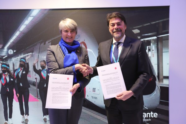 Ouigo y Alicante firman un acuerdo para potenciar la alta velocidad