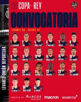 Convocatoria del Levante sin Franquesa, pendiente de cerrar su cesión al Leganés