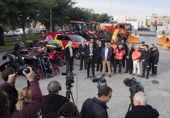 La Diputación activa un dispositivo frente a nevadas con 190 efectivos diarios y 70 vehículos