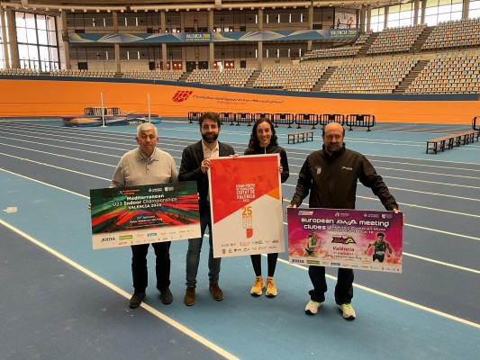 Tres grandes pruebas de atletismo en pista cubierta estrenarán las renovadas instalaciones del Velódromo Luis Puig 