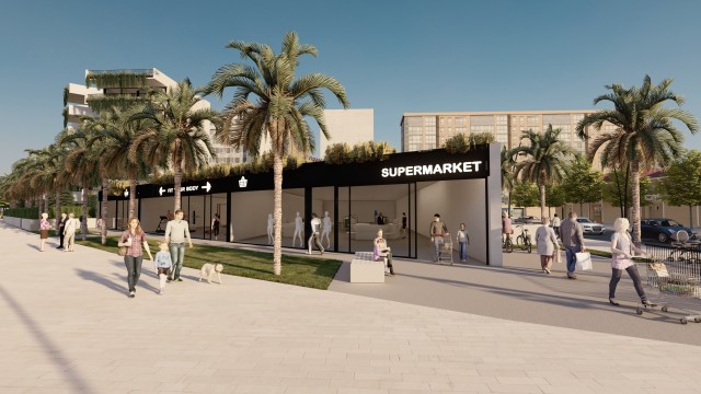 Así será la nueva manzana de Arenales en Elche: tres bloques de viviendas y zona comercial abierta